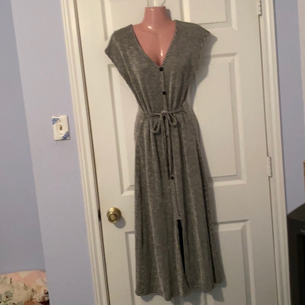 Black and white pin stripe dress size s